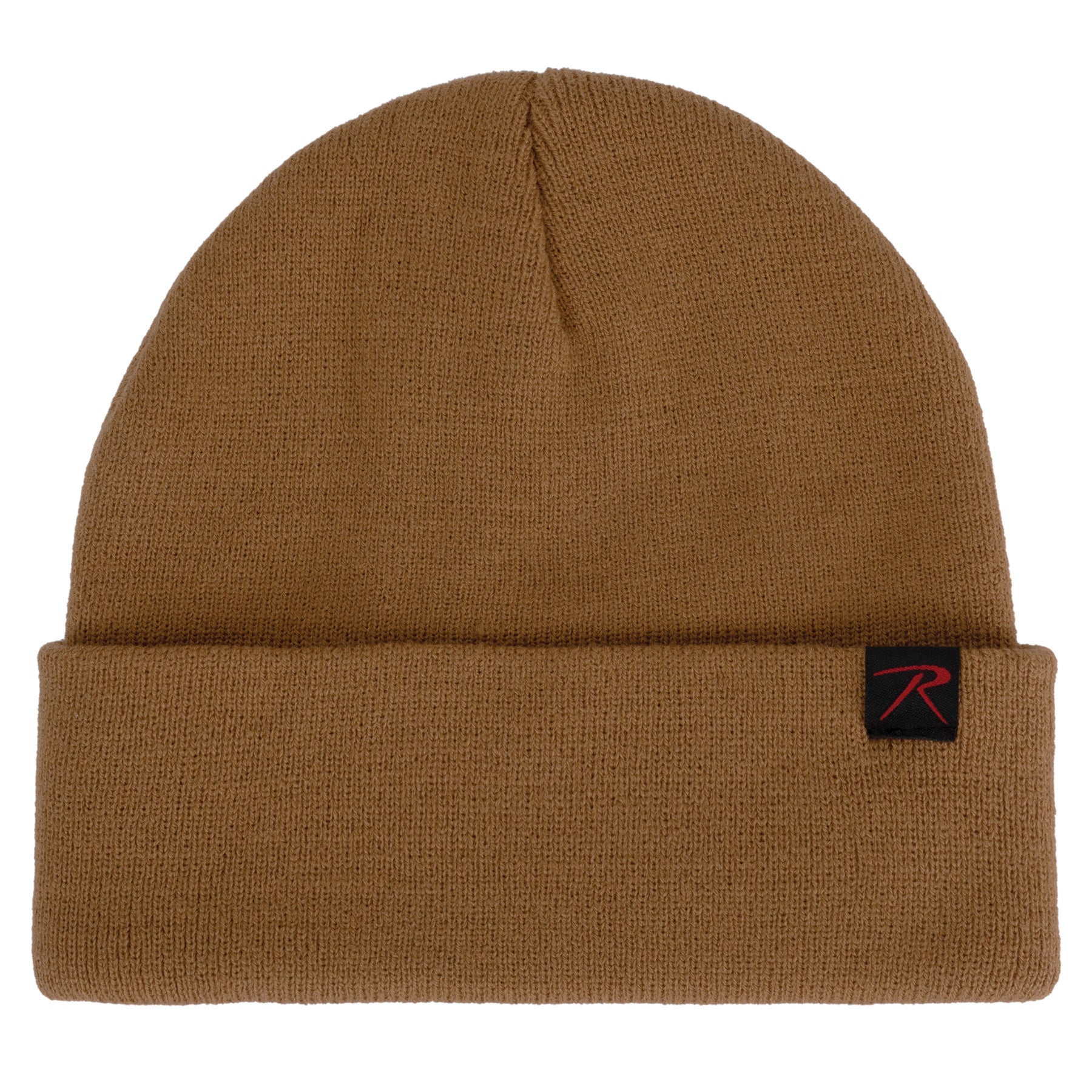 Rothco Deluxe Fine Knit Watch Cap in Work Brown – Cold Weather Military Beanie for Men and Women