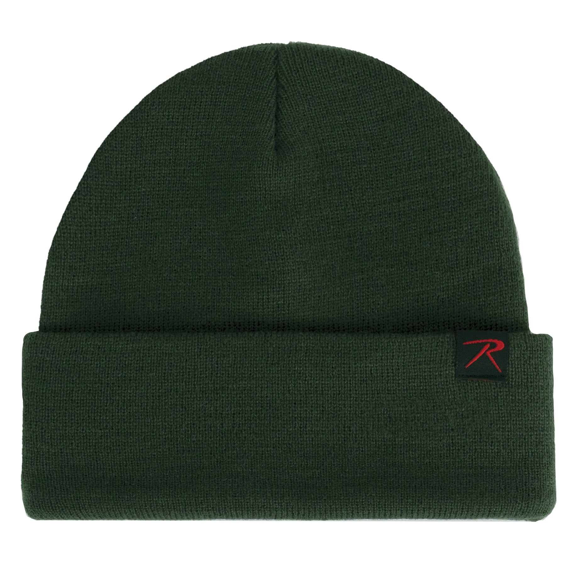 Rothco Deluxe Fine Knit Watch Cap in Hunter Green - Warm Military-Style Beanie Hat