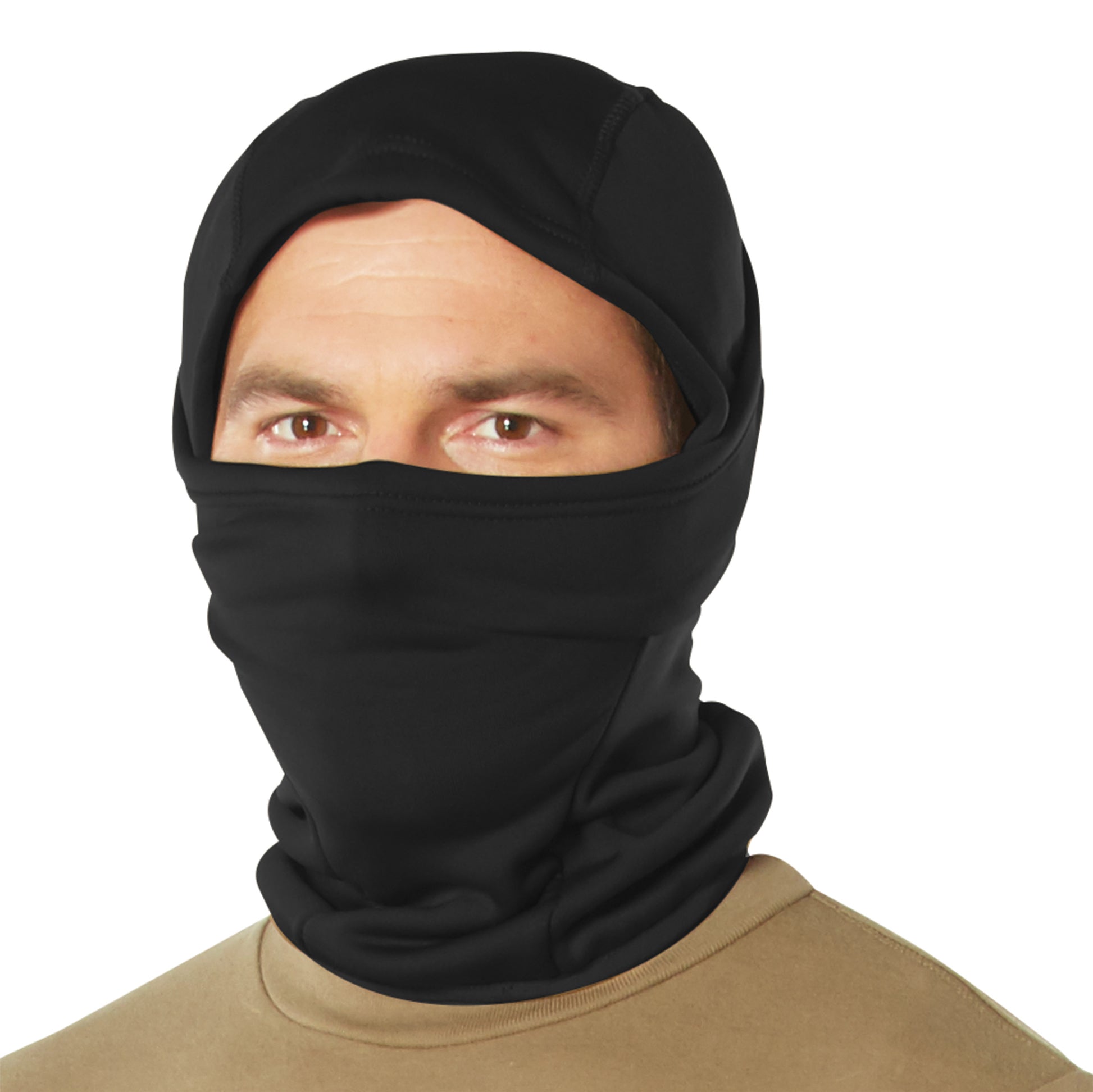 Rothco Hinged Helmet Liner Balaclava Black - Versatile Winter Face Mask with Adjustable Design