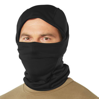 Rothco Hinged Helmet Liner Balaclava Black - Versatile Winter Face Mask with Adjustable Design