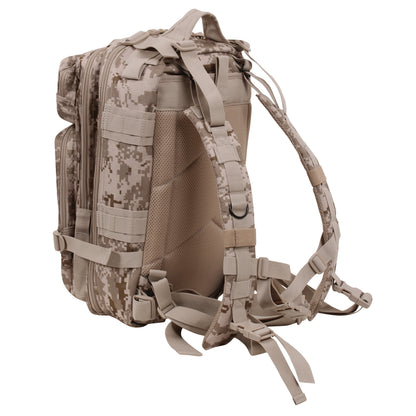 Rothco Medium Transport Pack Desert Digital Camo - 25L Tactical Backpack with MOLLE Webbing and Water-Resistant Construction