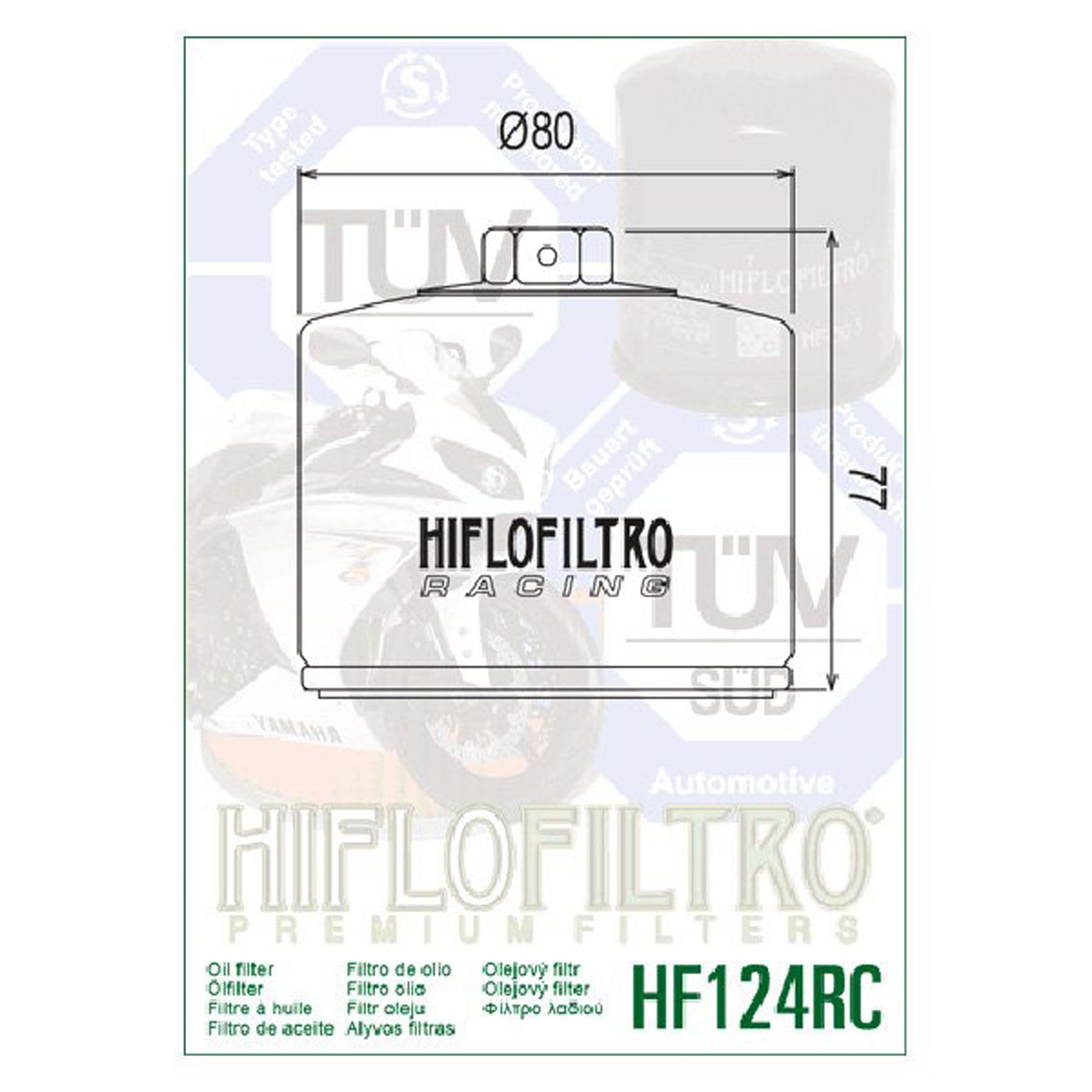 HI-FLO Oil Filter HF124RC for Automotive Engines