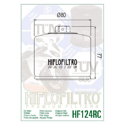 HI-FLO Oil Filter HF124RC for Automotive Engines