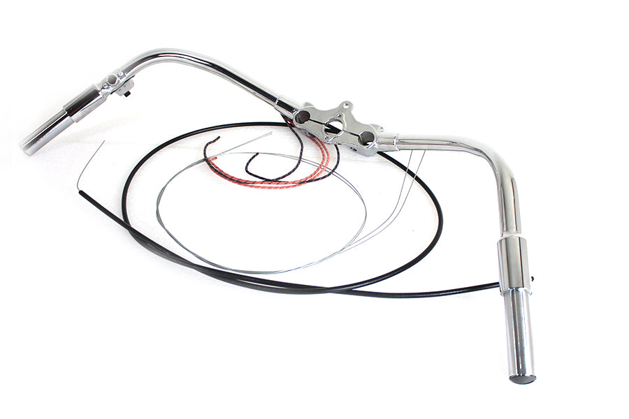 V-Twin Spring Fork Handlebar Assembly Chrome for 1936-1945 Harley Davidson EL