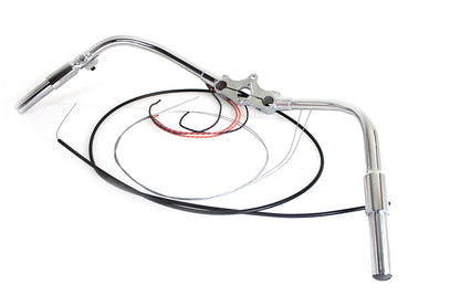 V-Twin Spring Fork Handlebar Assembly Chrome for 1936-1945 Harley Davidson EL