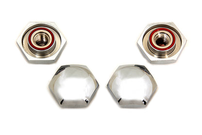 V-Twin Rocker Shaft End Nut Stock Chrome for Harley Davidson EL Models