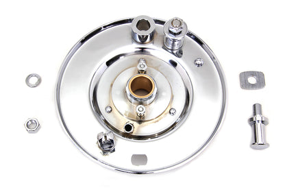 V-Twin 49-0041 Front Brake Backing Plate Chrome for Harley Davidson WL Models