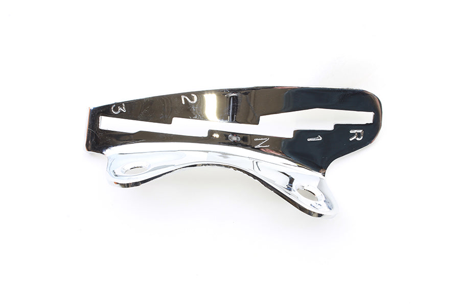 V-Twin Chrome Left Side Tank Hand Shifter Gate for Harley Davidson FL & UL Models (Part #72247)