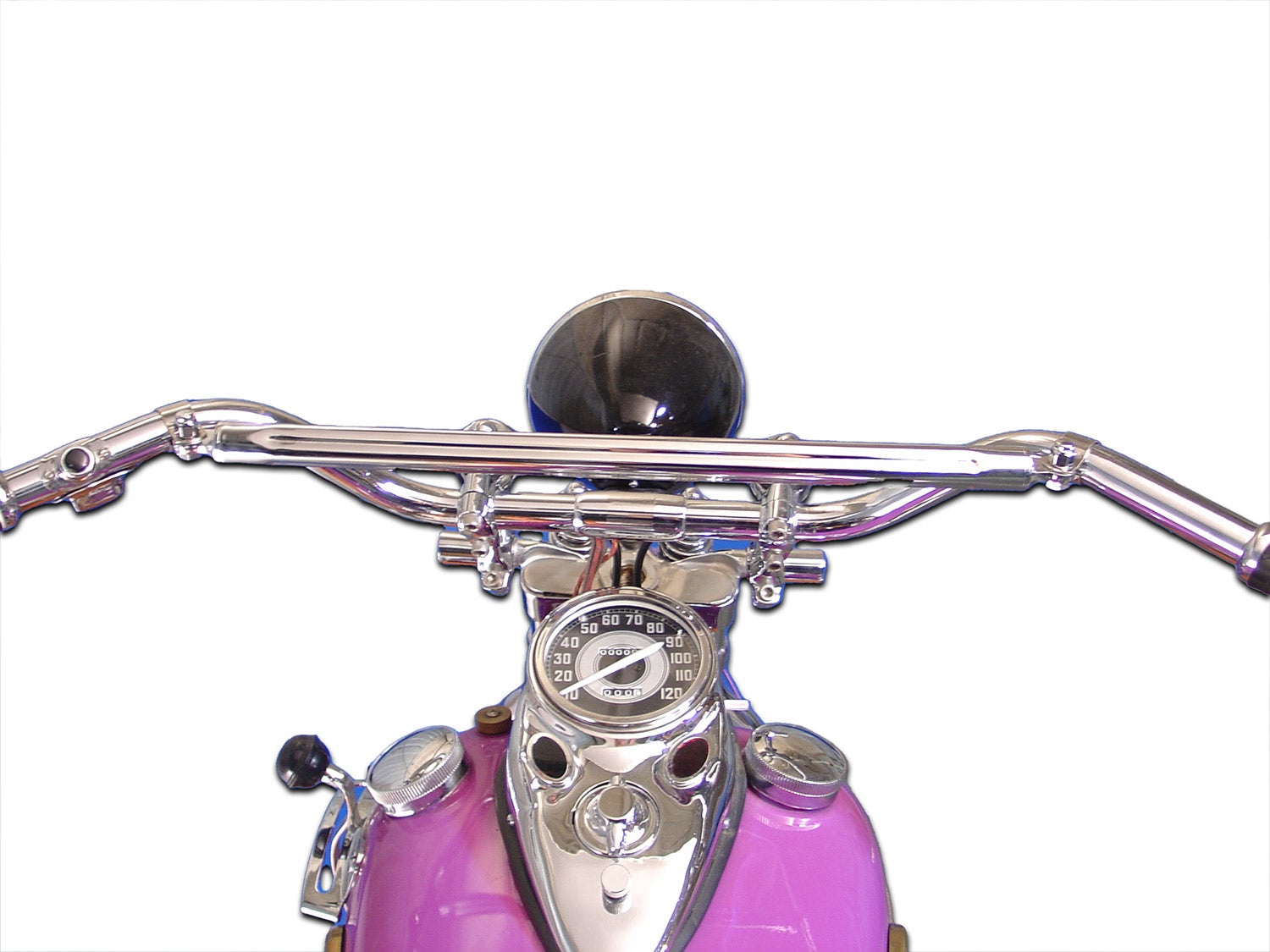 V-Twin Replica Chrome Handlebar Cross Bar Kit for Harley Davidson EL and FL Models – Part #75025