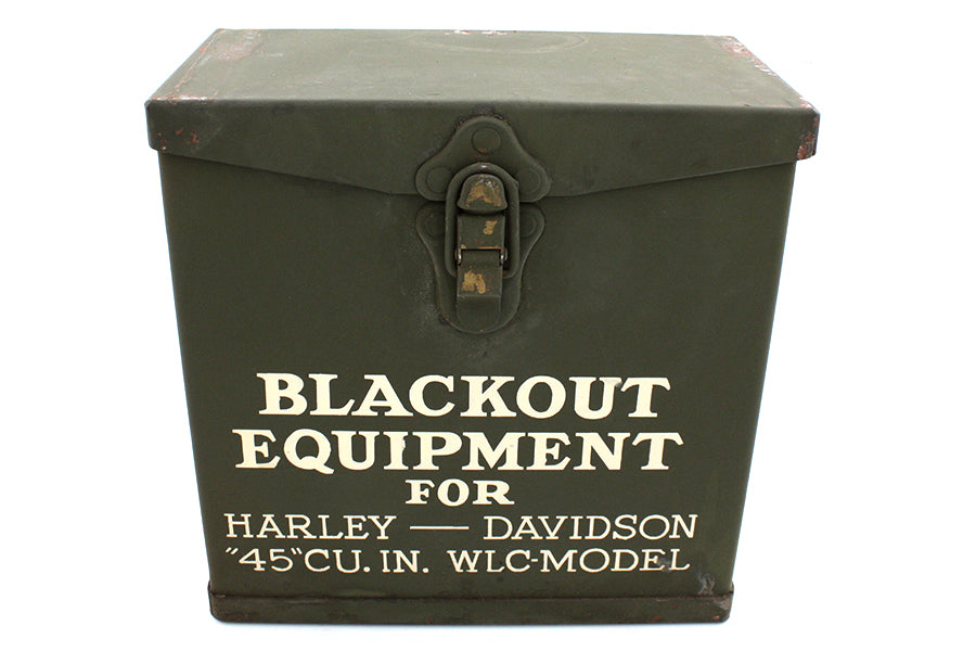 V-Twin Army Blackout Box for Harley Davidson WLA (1941-1945) – Old Stock Side Valve Enclosure