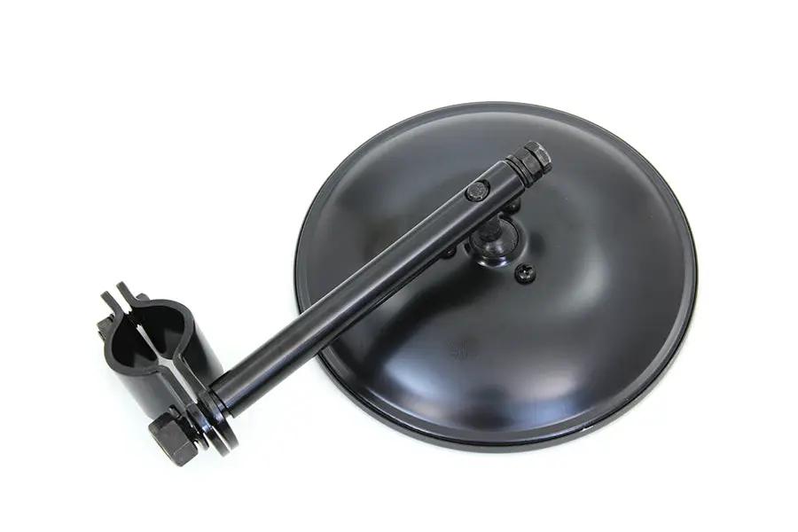 V-Twin Spring Fork Black 5 Inch Round Mirror for Harley Davidson FL & EL Models by V-Twin