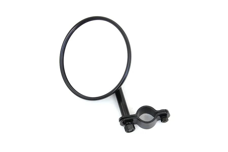 V-Twin Spring Fork Black 5 Inch Round Mirror for Harley Davidson FL & EL Models by V-Twin