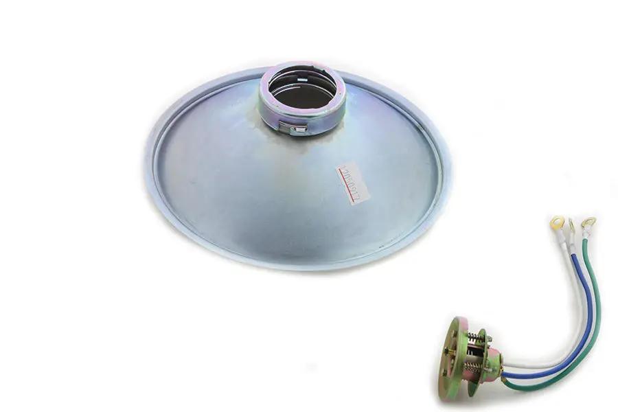 V-Twin Headlamp Socket Kit for Harley Davidson EL & FL Models - 165mm Reflector Diameter by V-Twin