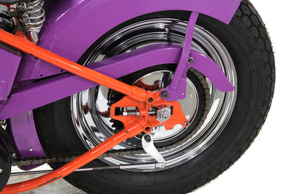 V-Twin 16 Inch Star Hub Wheel Cover Set Chrome - Fits Harley Davidson FL 1949-1958