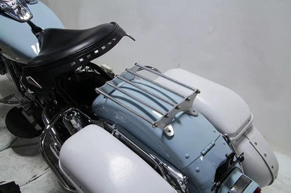 V-Twin Wyatt Gatling Old Style Polished Luggage Rack for Harley Davidson EL and FL 1936-1945 by V-Twin