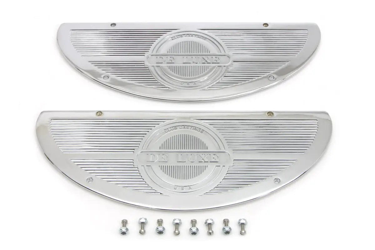 V-Twin Deluxe Footboard Insert Chrome for Harley Davidson FL 1940-1949 by V-Twin
