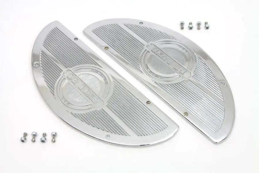V-Twin Deluxe Footboard Insert Chrome for Harley Davidson FL 1940-1949 by V-Twin