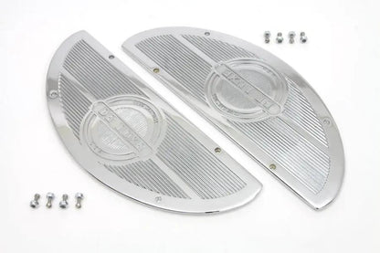 V-Twin Deluxe Footboard Insert Chrome for Harley Davidson FL 1940-1949 by V-Twin