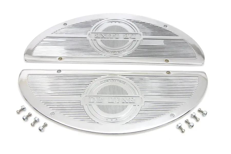 V-Twin Deluxe Footboard Insert Chrome for Harley Davidson FL 1940-1949 by V-Twin