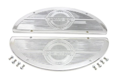 V-Twin Deluxe Footboard Insert Chrome for Harley Davidson FL 1940-1949 by V-Twin