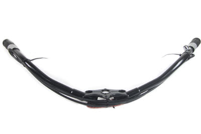 V-Twin Inline Spring Fork Handlebar Assembly for Harley Davidson EL and FL Models - Black