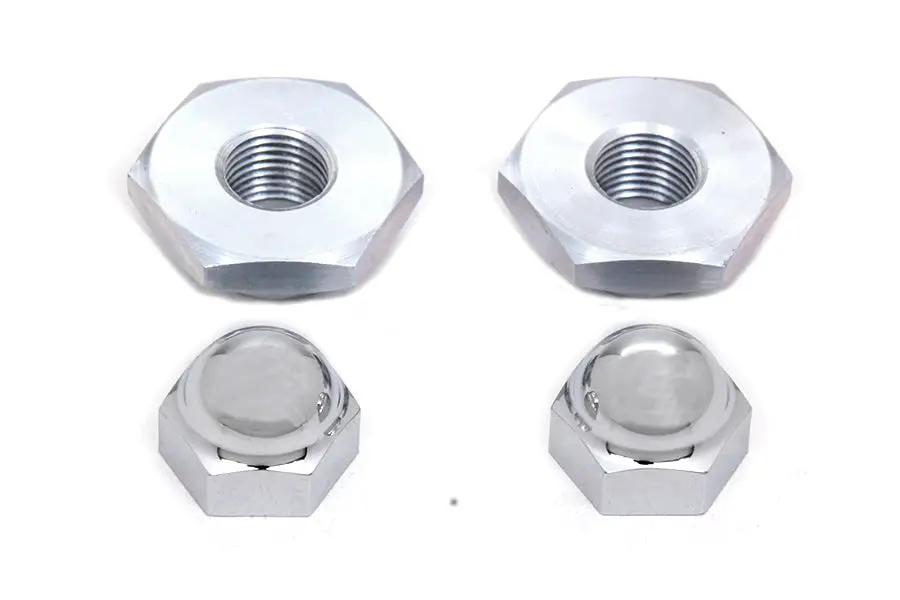 V-Twin Spring Fork Rod Top Nut Set for Harley Davidson EL Models with 1/2 inch-20 Threads by V-Twin