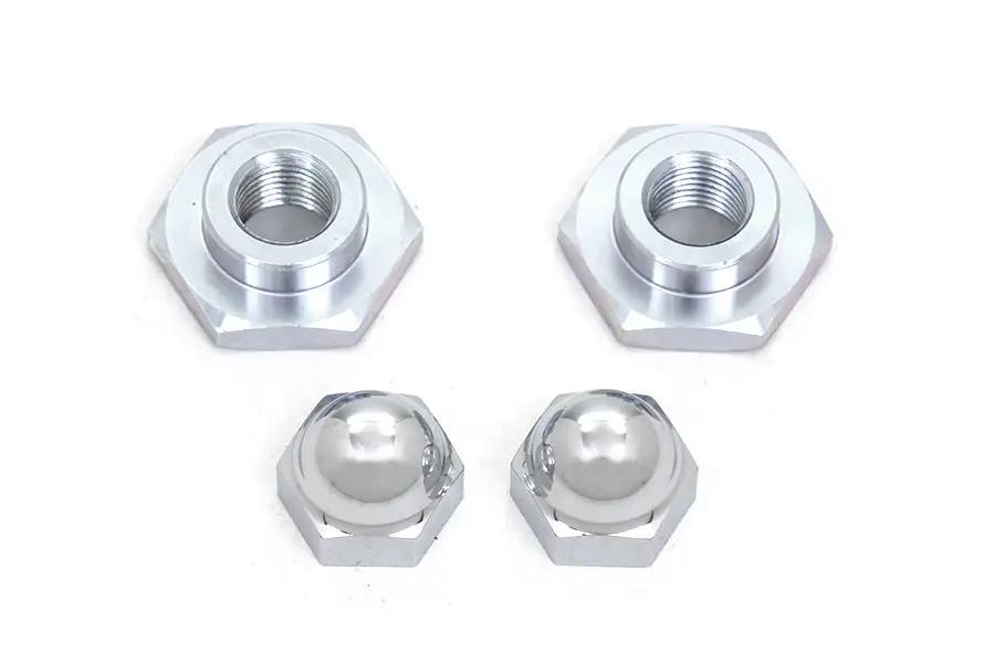 V-Twin Spring Fork Rod Top Nut Set for Harley Davidson EL Models with 1/2 inch-20 Threads by V-Twin