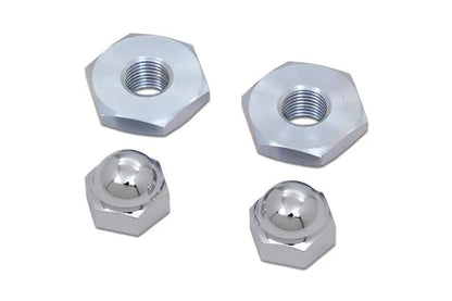 V-Twin Spring Fork Rod Top Nut Set for Harley Davidson EL Models with 1/2 inch-20 Threads by V-Twin