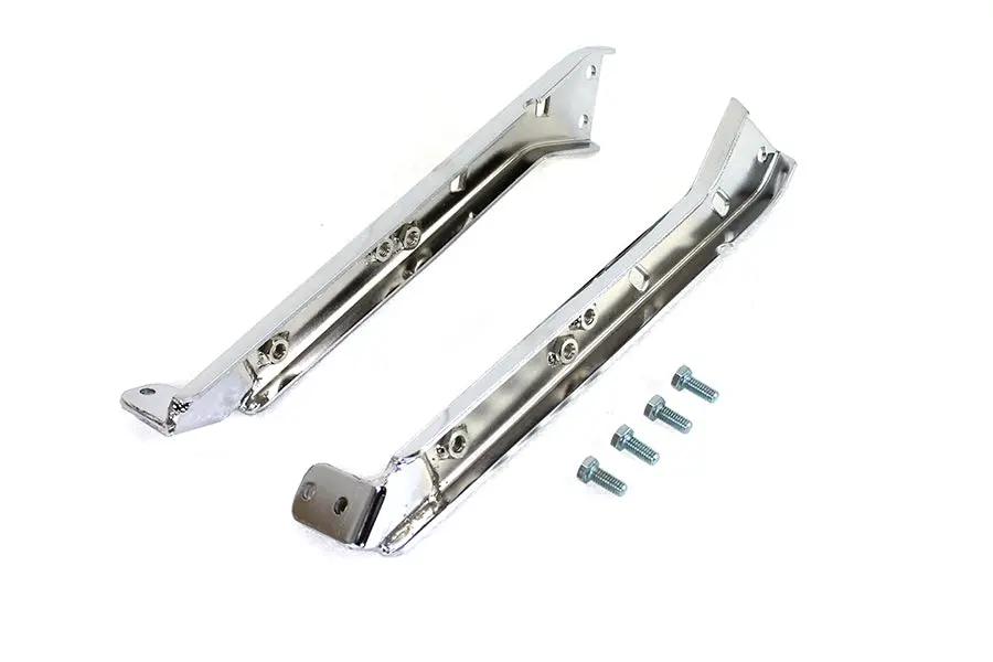 V-Twin Chrome Saddlebag Guard Kit with Reinforced Brackets for Harley Davidson FLT (1979-1988) by V-Twin