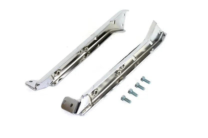 V-Twin Chrome Saddlebag Guard Kit with Reinforced Brackets for Harley Davidson FLT (1979-1988) by V-Twin
