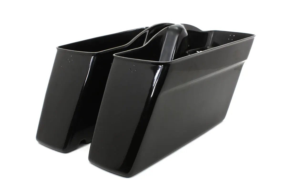 V-Twin Black Saddlebag Bottom Set for Harley Davidson FLT (1985-1992) by V-Twin