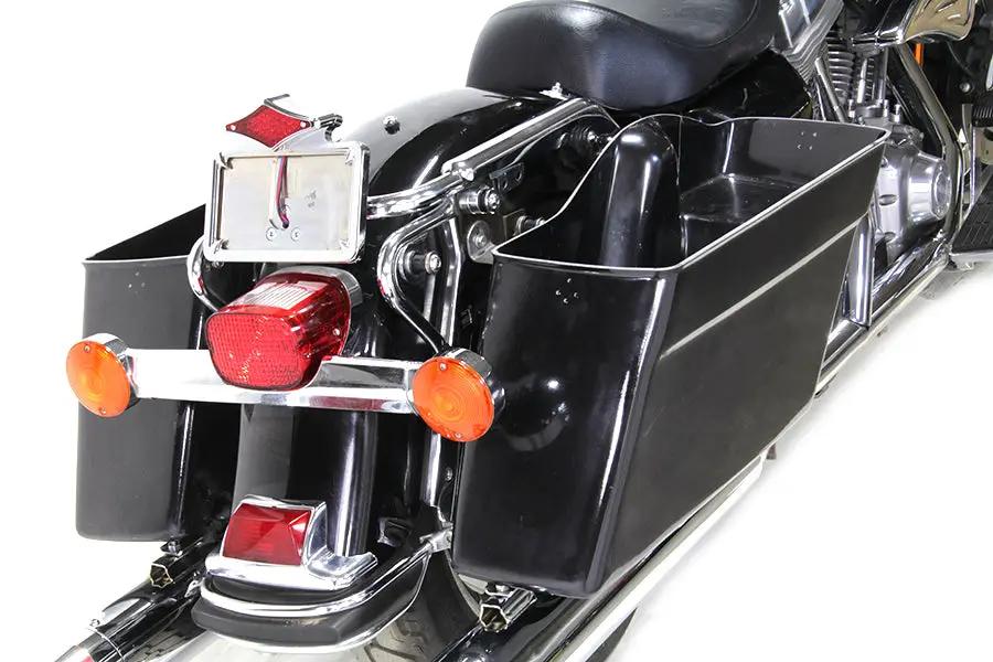 V-Twin Black Saddlebag Bottom Set for Harley Davidson FLT (1985-1992) by V-Twin