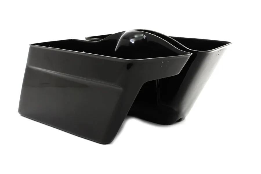 V-Twin Black Saddlebag Bottom Set for Harley Davidson FLT (1985-1992) by V-Twin