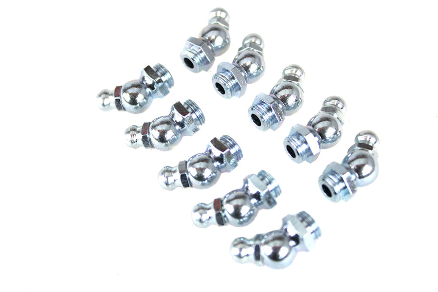 V-Twin Alemite Grease Fitting with White Zinc Finish for Harley Davidson 1936-1938 Restoration by V-Twin
