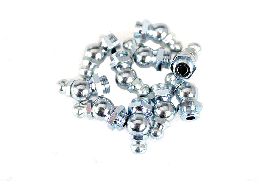V-Twin Alemite Grease Fitting with White Zinc Finish for Harley Davidson 1936-1938 Restoration by V-Twin