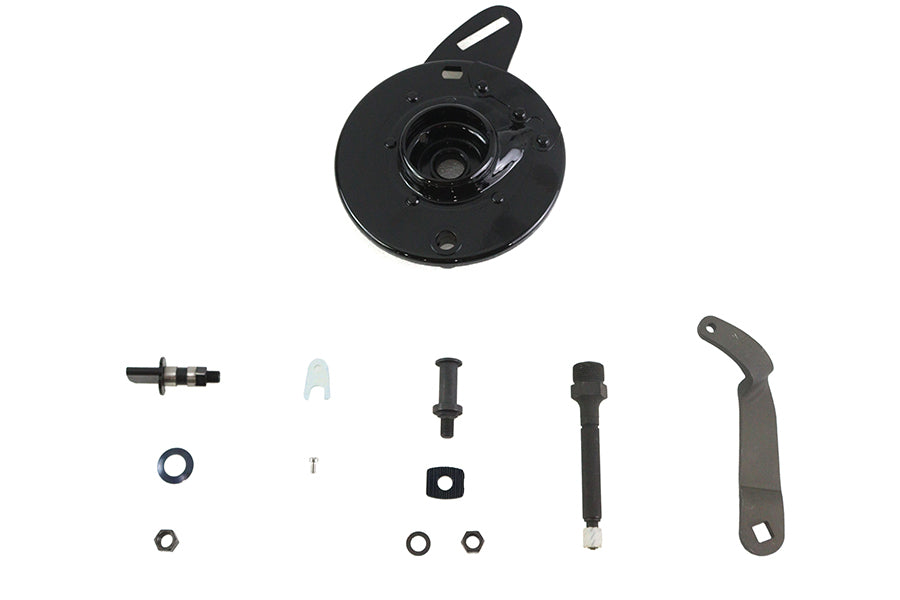 V-Twin 45 Inch WL Rear Brake Backing Plate Kit Black for Harley Davidson WL by V-Twin