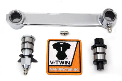 V-Twin Chrome Front Brake Shackle Bar Kit for Harley Davidson U & EL Models by V-Twin