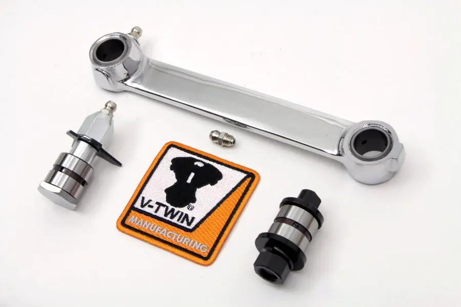 V-Twin Chrome Front Brake Shackle Bar Kit for Harley Davidson U & EL Models by V-Twin
