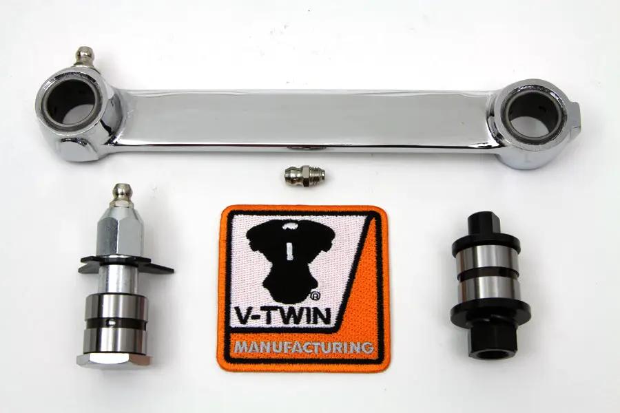 V-Twin Chrome Front Brake Shackle Bar Kit for Harley Davidson U & EL Models by V-Twin
