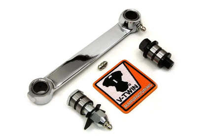 V-Twin Chrome Front Brake Shackle Bar Kit for Harley Davidson U & EL Models by V-Twin