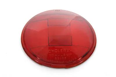 V-Twin Replica Headlamp Glass Lens in Red for Harley Davidson EL and FL Models by V-Twin