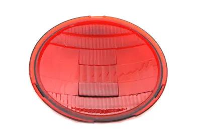 V-Twin Replica Headlamp Glass Lens in Red for Harley Davidson EL and FL Models by V-Twin