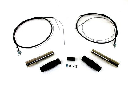 V-Twin Throttle and Spark Cable Spiral Kit Nickel Plated for Harley Davidson J Models by V-Twin