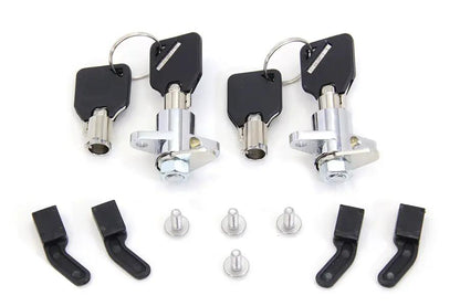 V-Twin Saddlebag Lock and Key Kit for Harley Davidson FLT 1993-2002 by V-Twin