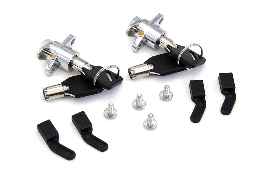 V-Twin Saddlebag Lock and Key Kit for Harley Davidson FLT 1993-2002 by V-Twin