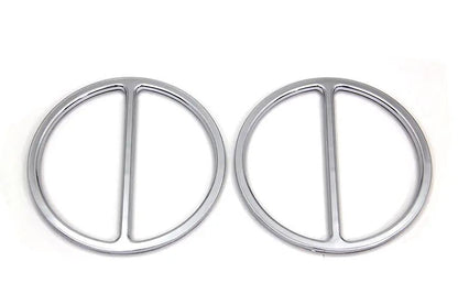 American Dresser Chrome Cross Bar Front Speaker Grill Set for Harley Davidson FLT (1996-2005) – Part #77548 by American Dresser