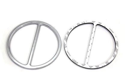 American Dresser Chrome Cross Bar Front Speaker Grill Set for Harley Davidson FLT (1996-2005) – Part #77548 by American Dresser