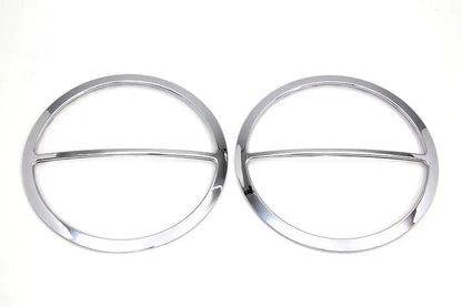 American Dresser Chrome Cross Bar Front Speaker Grill Set for Harley Davidson FLT Models (Part #77542) by American Dresser