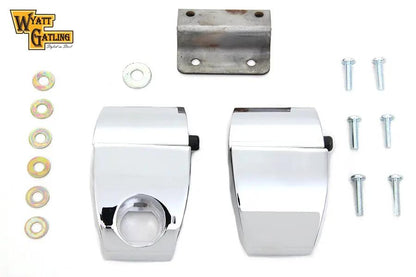 V-Twin Wyatt Gatling Chrome Tour-Pak Luggage Latch Kit for Harley Davidson FLT by V-Twin