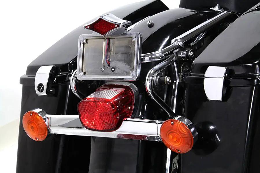 V-Twin Wyatt Gatling Chrome Tour-Pak Luggage Latch Kit for Harley Davidson FLT by V-Twin